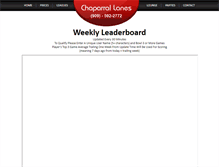 Tablet Screenshot of chaparral-lanes.com